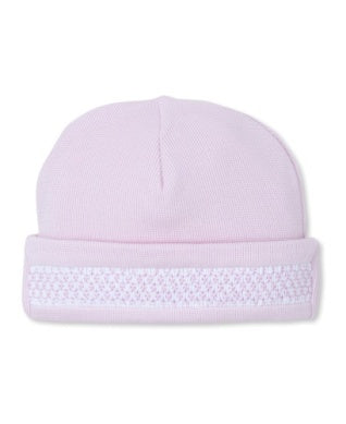 Smocked Baby Hat-Pink