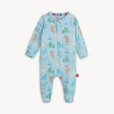 Blue Party Animal Footie