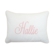 Baby Pillow Pink Seersucker
