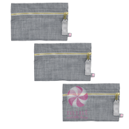 Grey Chambray Cosmo Bag