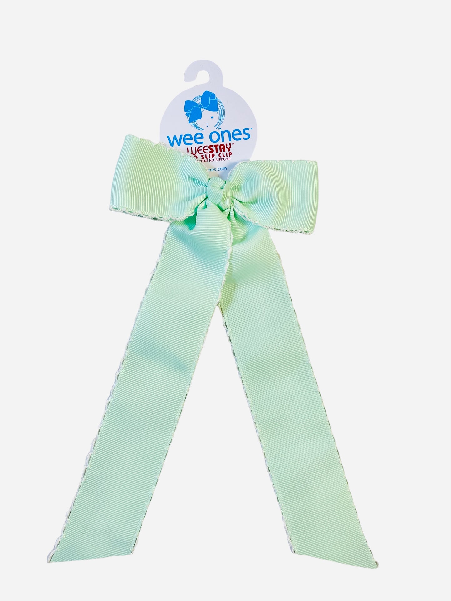 Moonstitch Streamer Bow PGRN/WHT