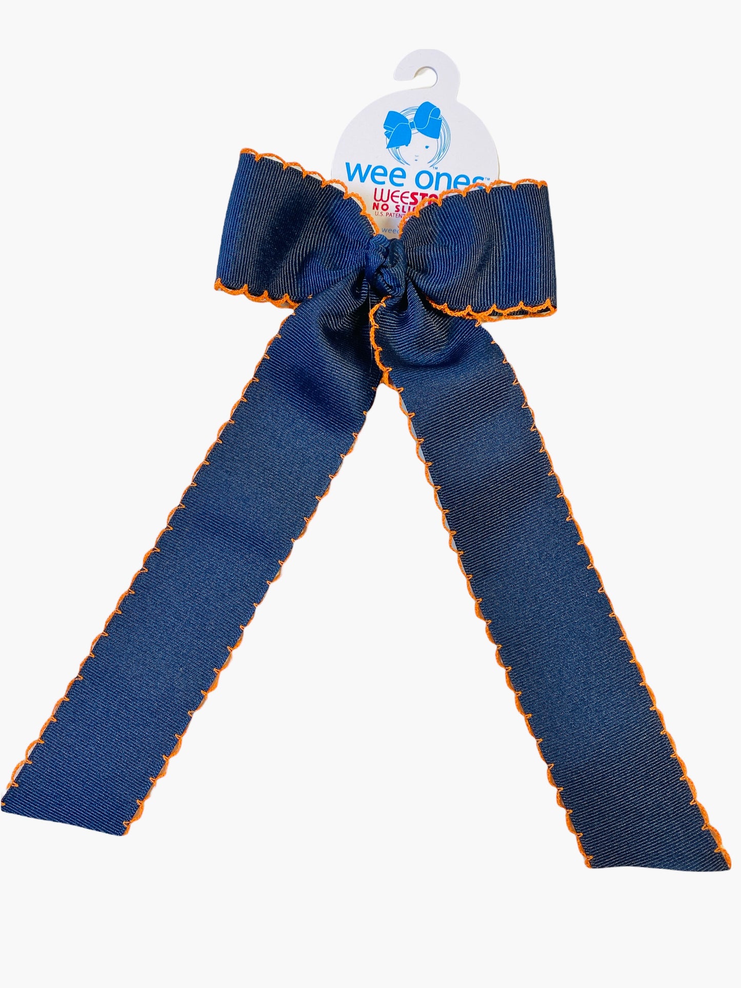 Moonstitch Streamer Bow NVY/ORG