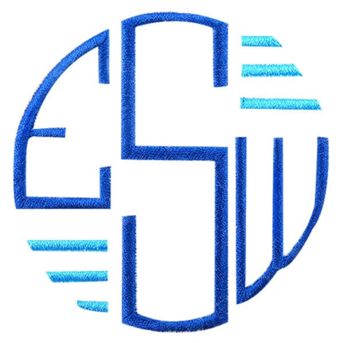 1 or 3 letter monograms