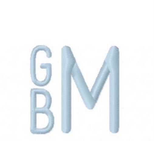 1 or 3 letter monograms