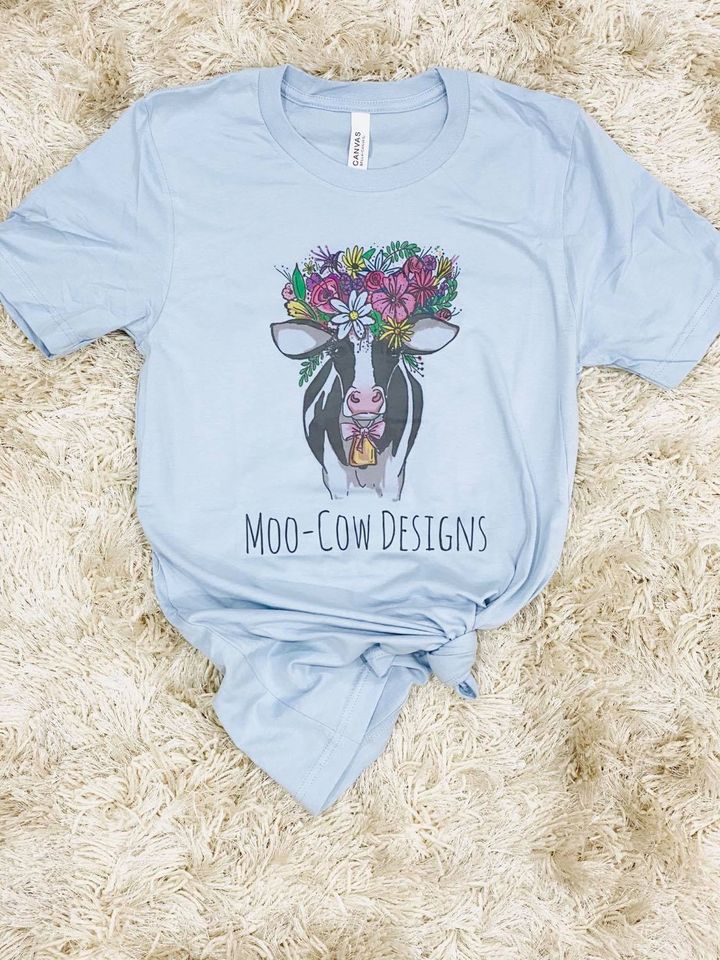 Moo-Cow Designs "Irene the Heifer" Adult T
