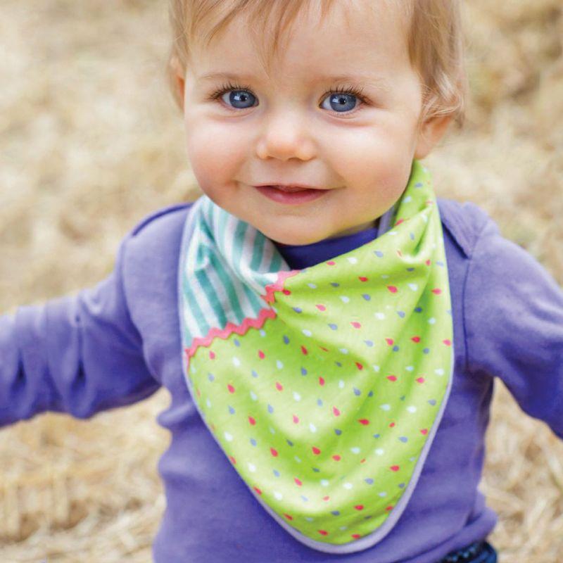 Pink Polka Dots Bandanna Bib