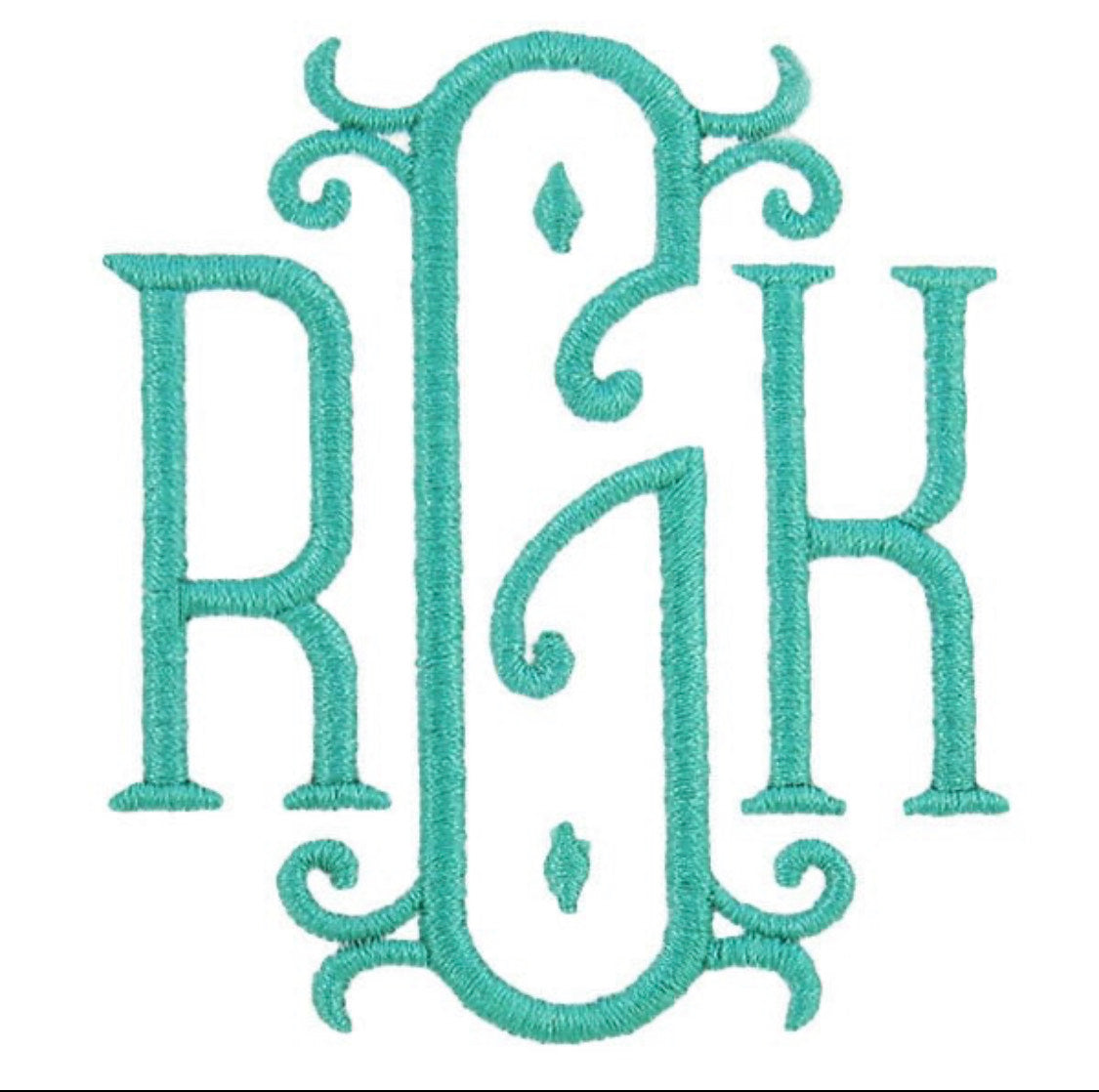 1 or 3 letter monograms