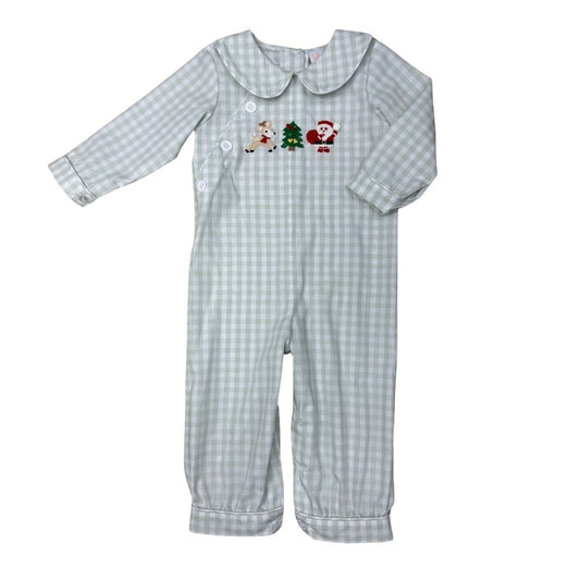 Christmas Crew Collared Romper