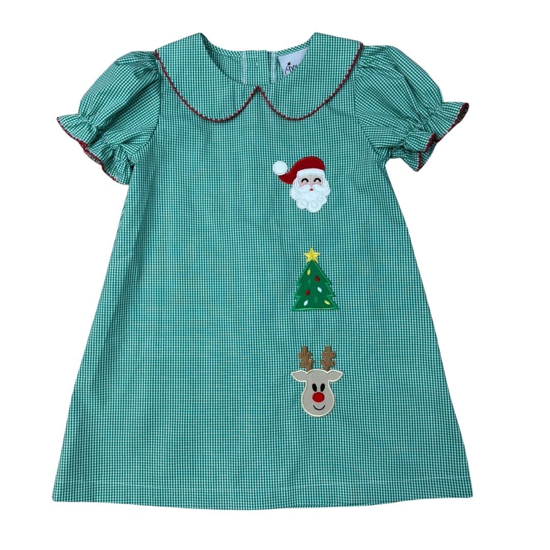 Green Gingham Christmas Dress