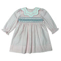 Pink Scalloped Smock Dress