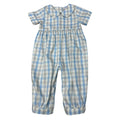 Blue Plaid Peter Pan Romper