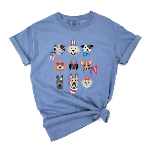 Patriotic Pups Kids Tee
