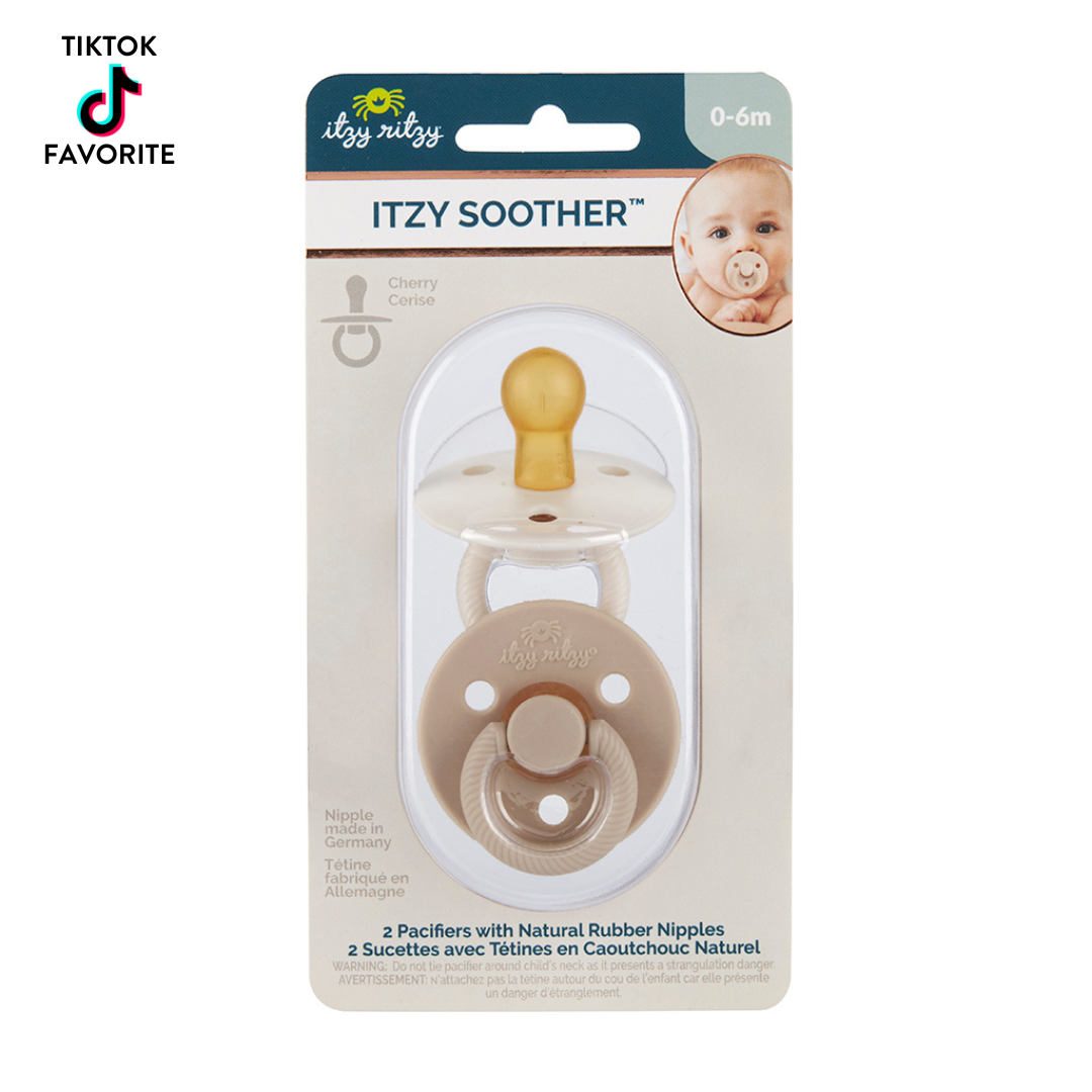 *NEW STYLES* Itzy Soother™ Natural Rubber Paci Sets: Succulent + Agave 6-18 M
