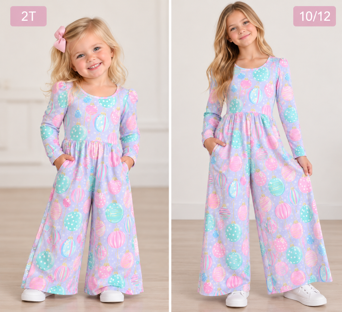 Ornament Wide Leg Romper