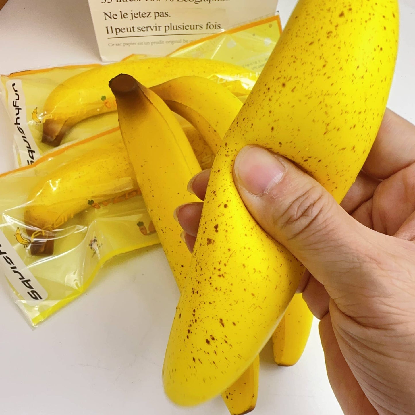 Banana Squishy Squeeze Toy Fidget Toy: Green