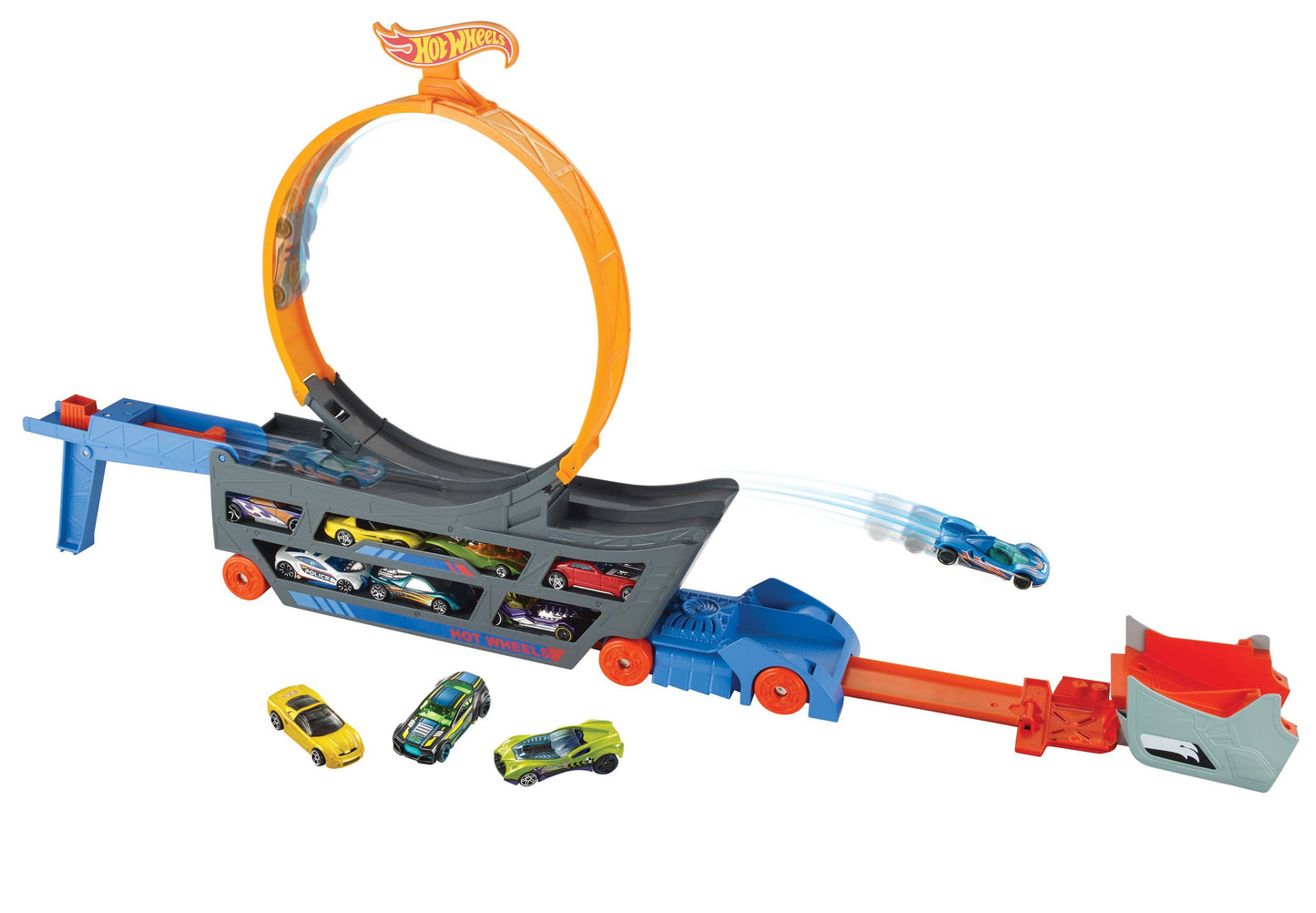 Hot Wheels Stunt N Go Transporter Track Playset