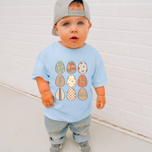 Retro Easter Eggs Toddler Tee
