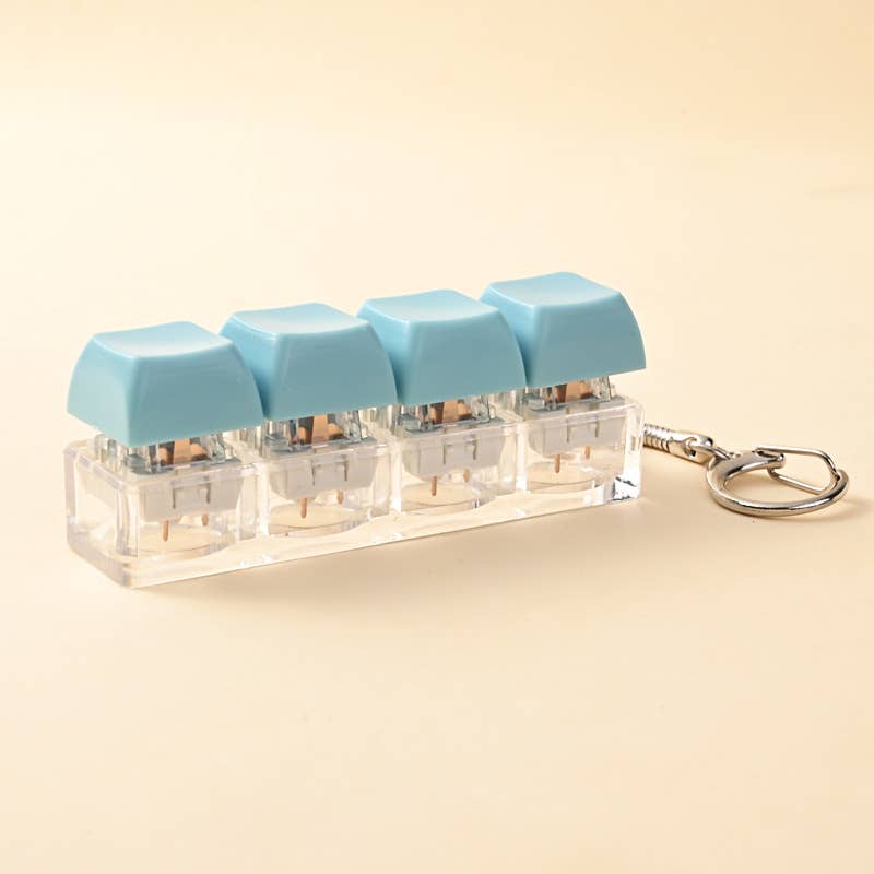 Keyboard Fidget Keychain Fidget Stress Relief Sensory Toy: Macarons