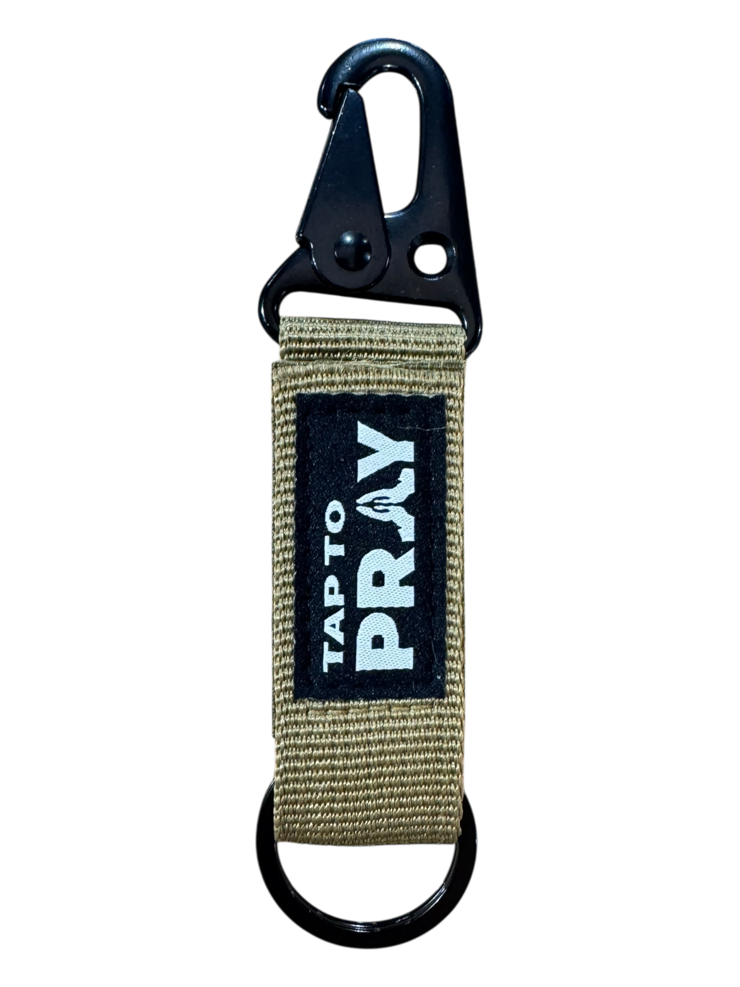 Tap To Pray™ - Tactical Carabiner Keychain: Green
