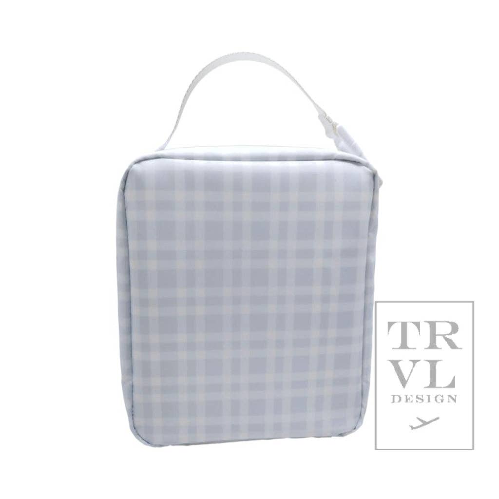 Lunch Box Insulated Lunch Bag - Pimlico Plaid Blue: Pimlico Plaid Blue