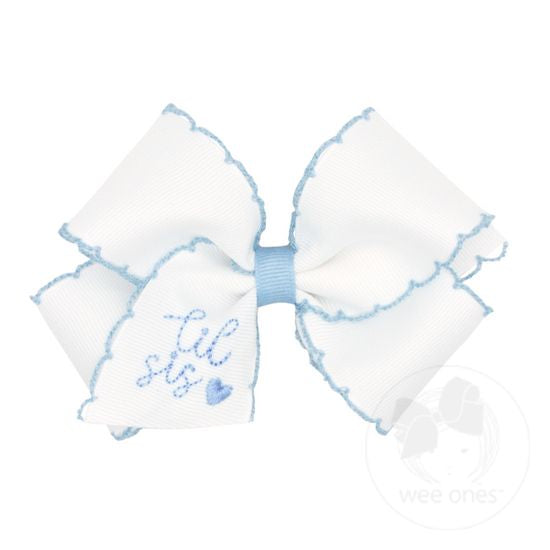 Lil Sis Moonstitch Bow Blue