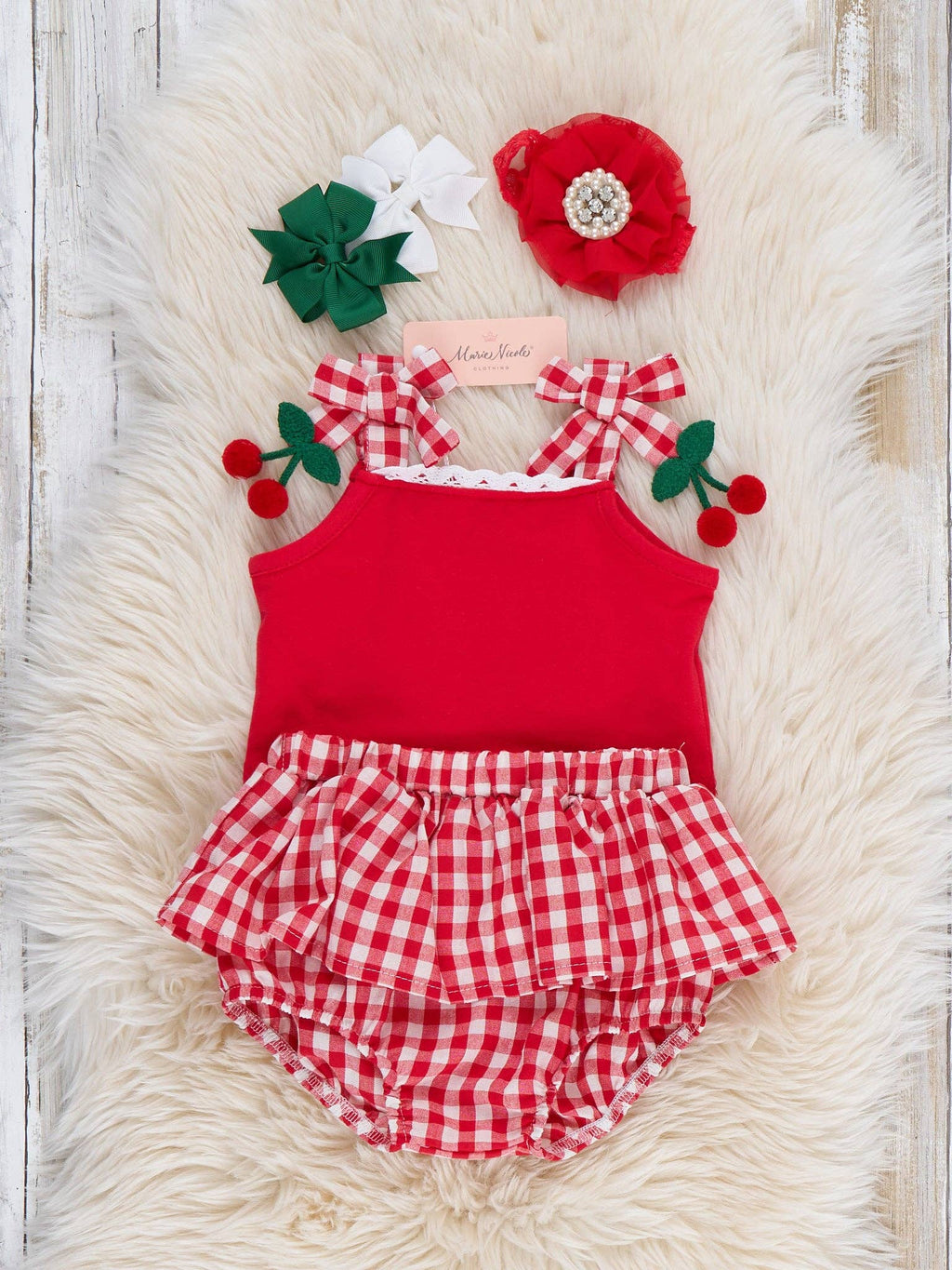 Sweet Cherry Check Outfit