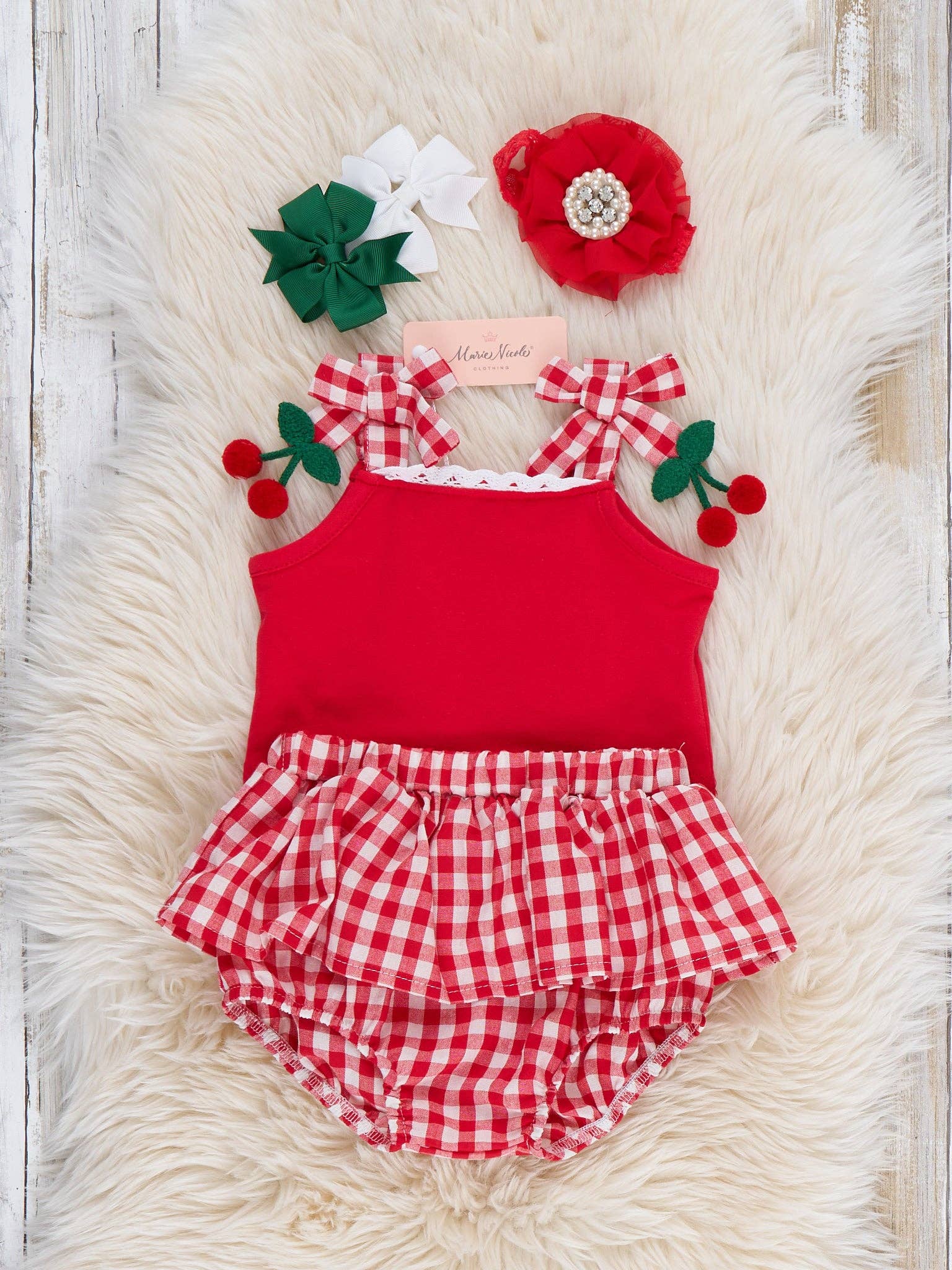 Sweet Cherry Check Outfit