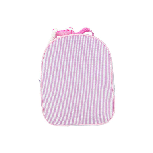 Pink Seersucker Gumdrop Lunchbox