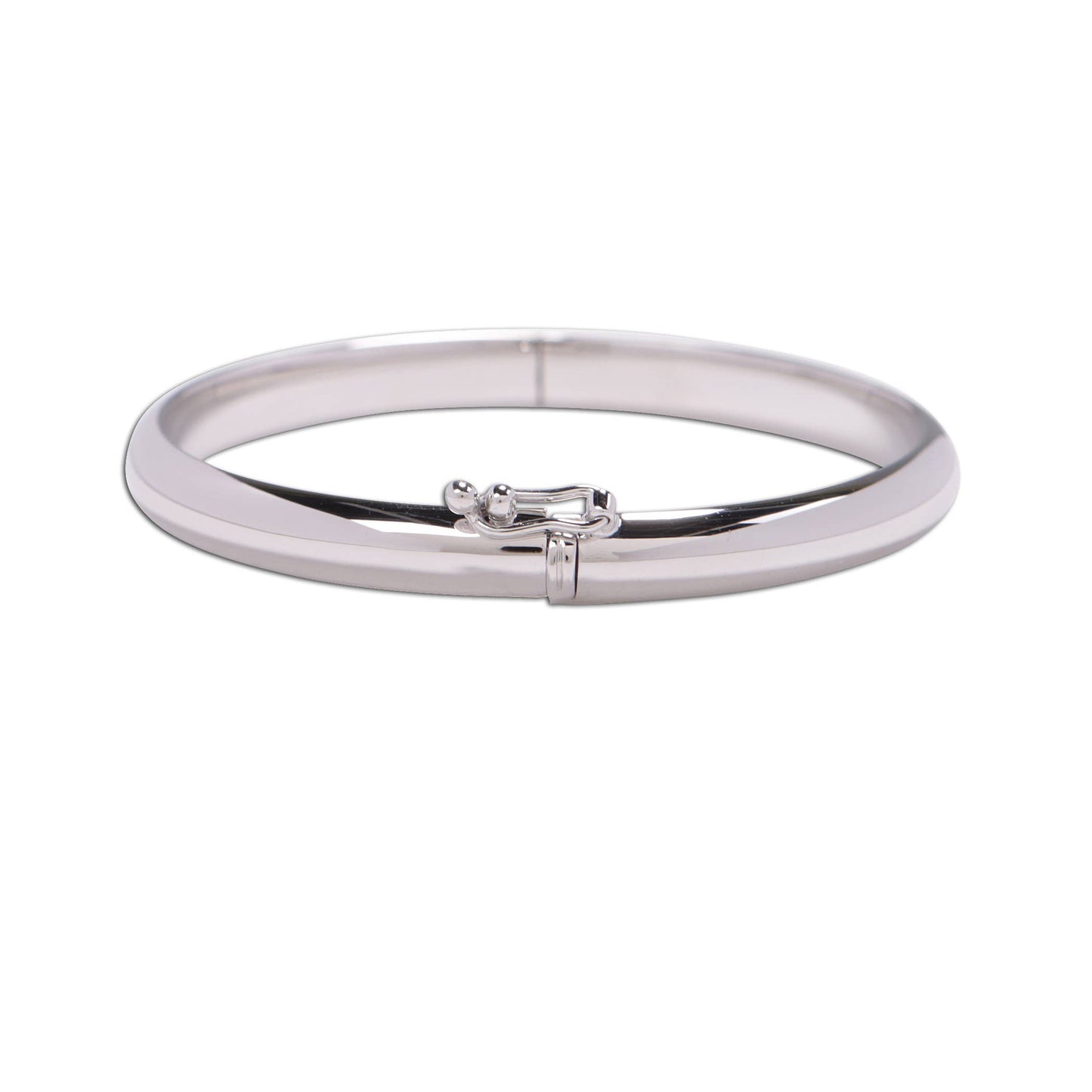 Classic Silver Bangle Bracelets 6-12 Years