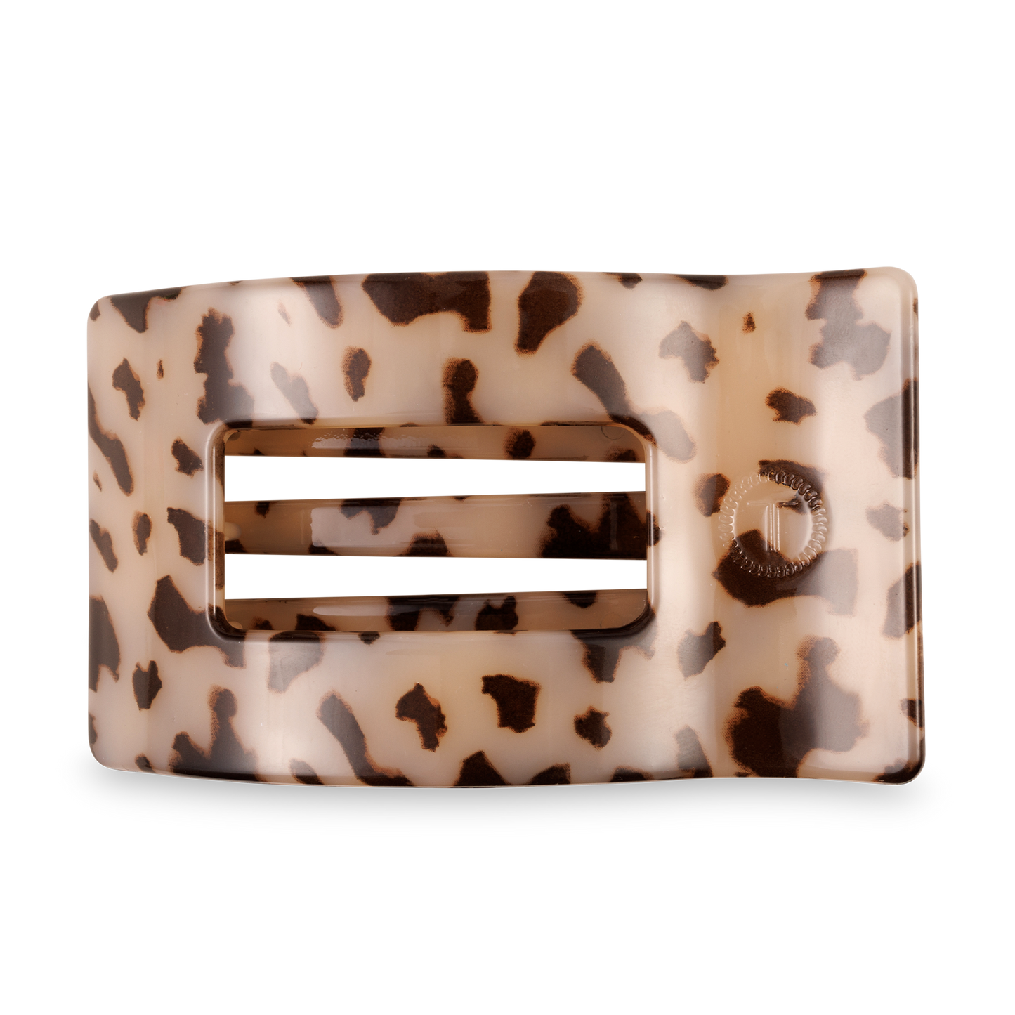 Flat Rectangle Hair Clip | Large | Blonde Tortoise