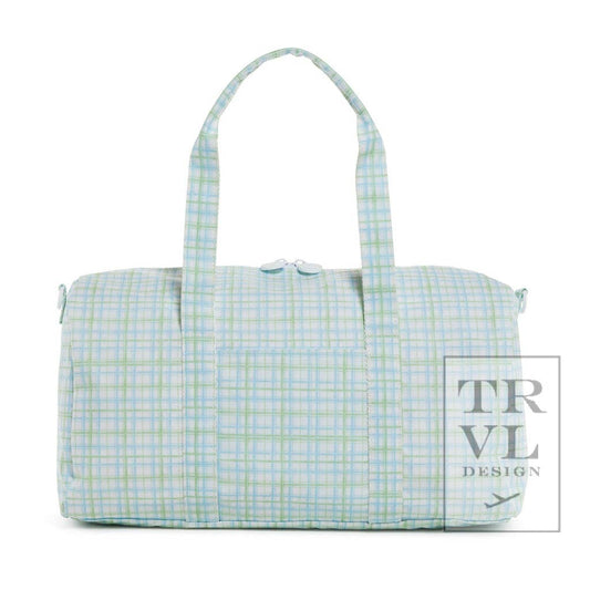 Weekender - Classic Plaid Green Duffel Bag