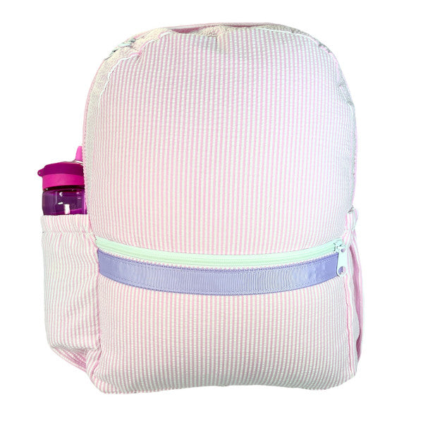 Princess Seersucker Medium Backpack with Pocket