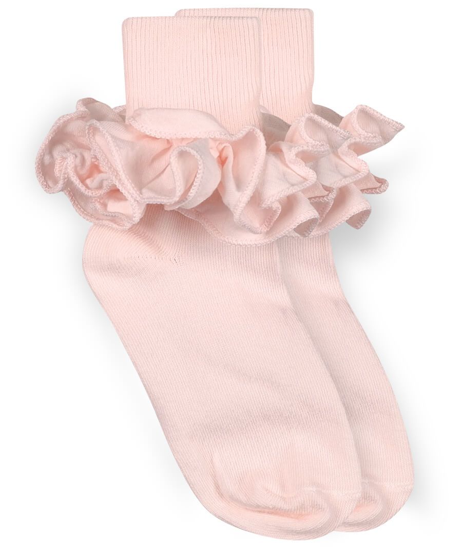 Pink Misty Ruffle Socks