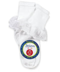 Sisters Eyelet & Fancy Lace Turn Cuff Socks 2 Pair