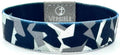 Versible® Wristbands - Team Camo / Philippians 4:13: Blue & White