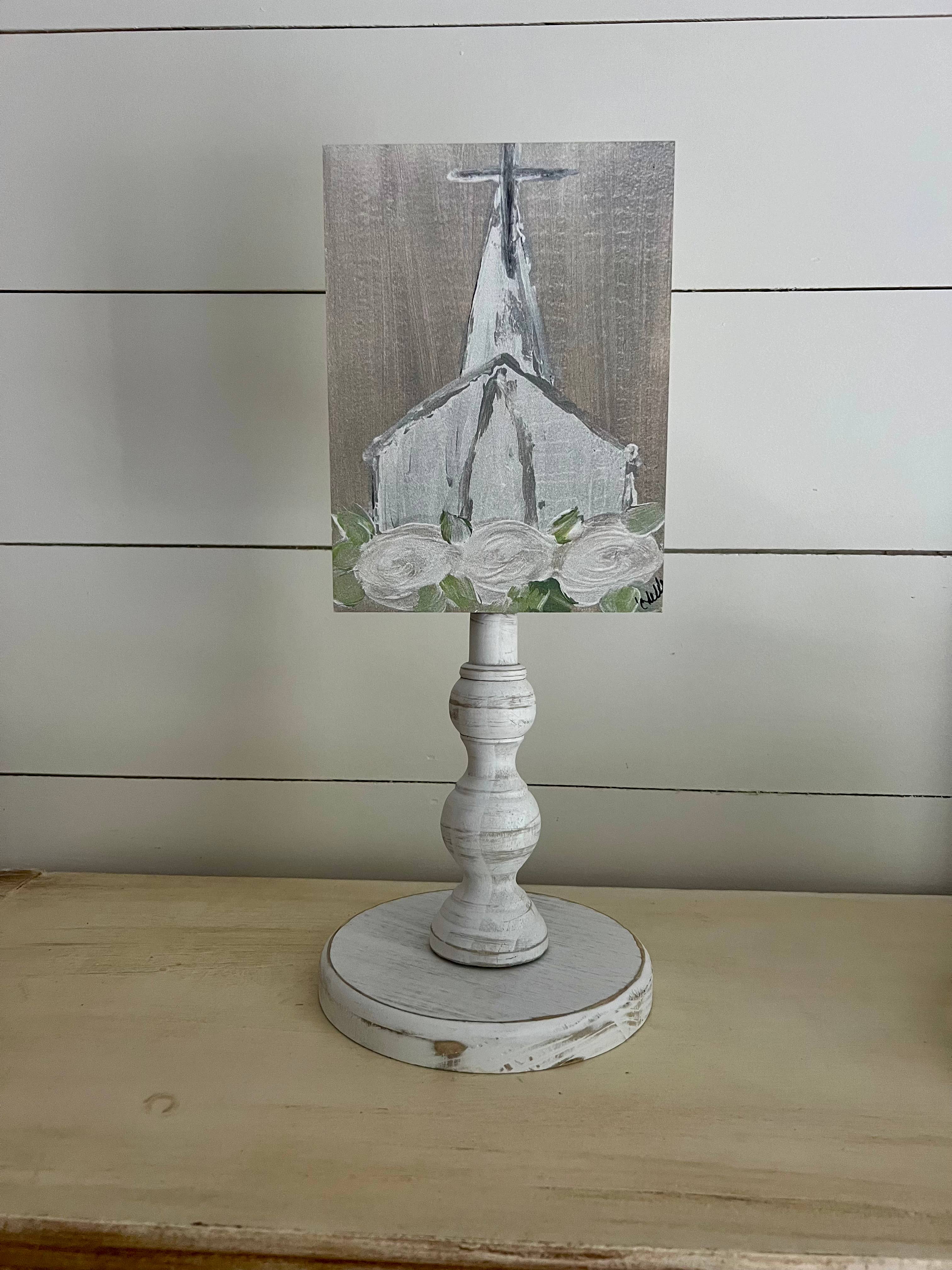 Seasonal & Everyday Toppers: Country Gray Church Topper