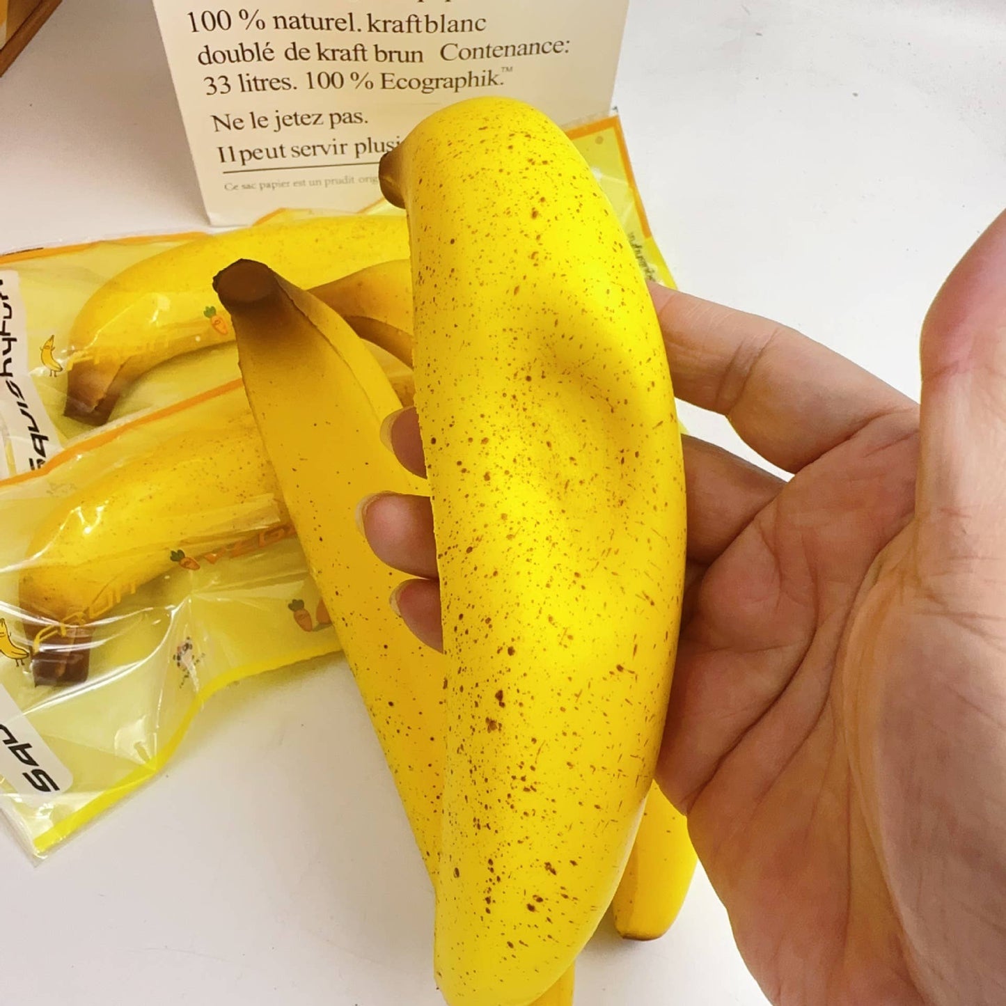 Banana Squishy Squeeze Toy Fidget Toy: Green