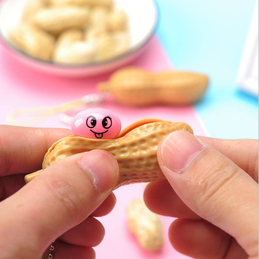 Soft PU Realistic Peanut Squeeze Toy: Peanut