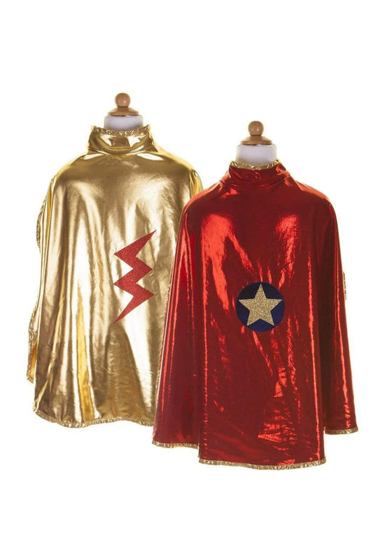 Gold & Red Reversible Wonder Cape