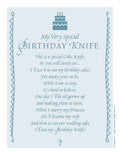 Birthday Knife: Blue Seersucker