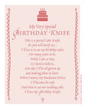 Birthday Knife: Pink Seersucker