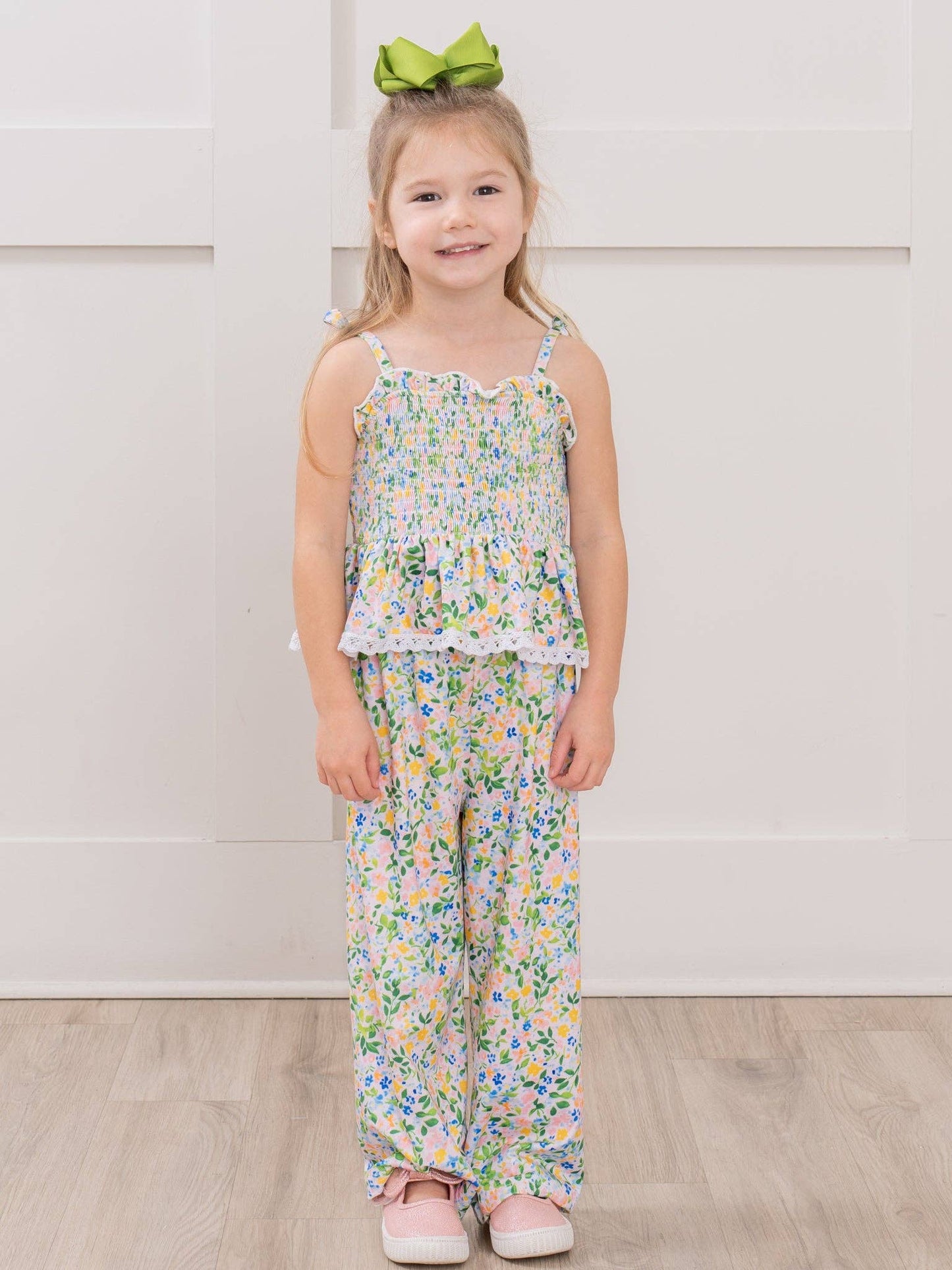 Flowerfield Smocked Ruffle Set