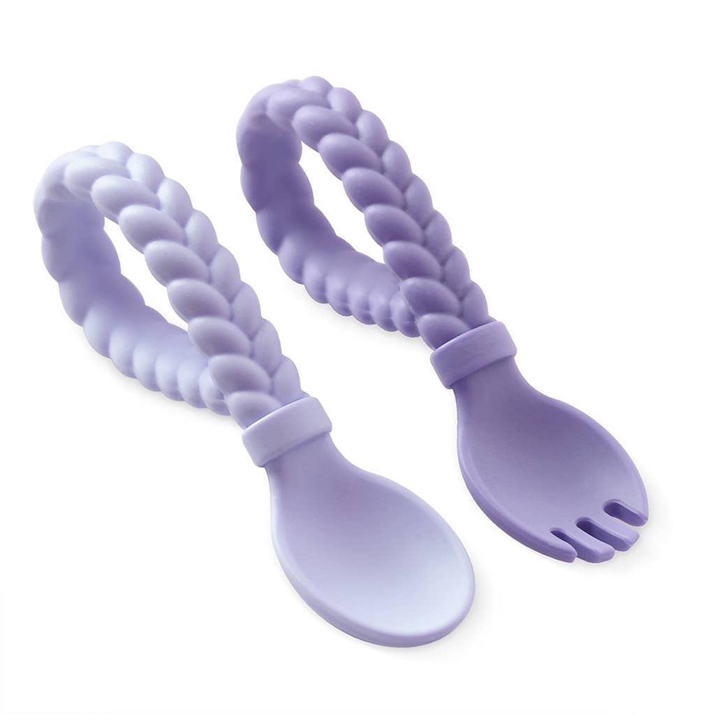 Sweetie Spoons™ Spoon + Fork Set: Pink