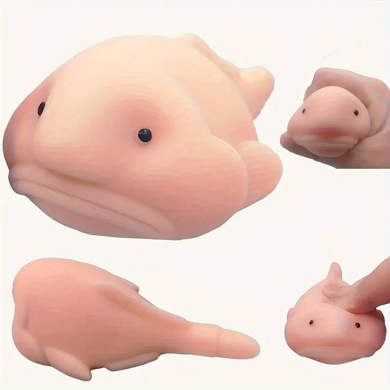 Pink Blobfish Squishy Stress Relief Squeeze Toy Fidget Toy