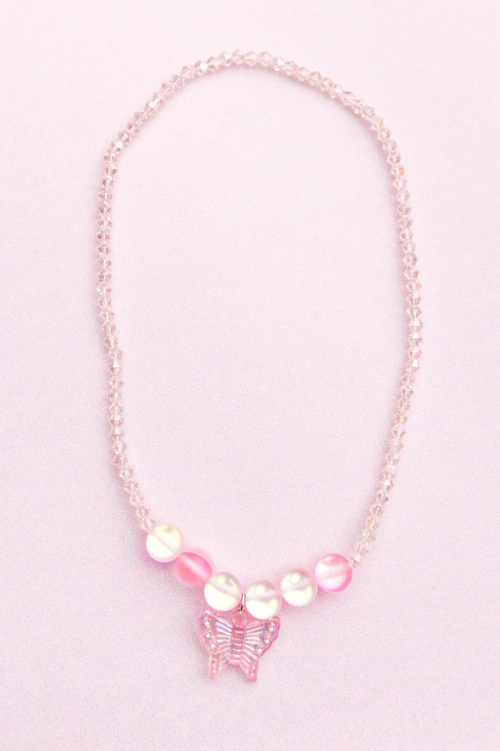 Holo Pink Crystal Necklace