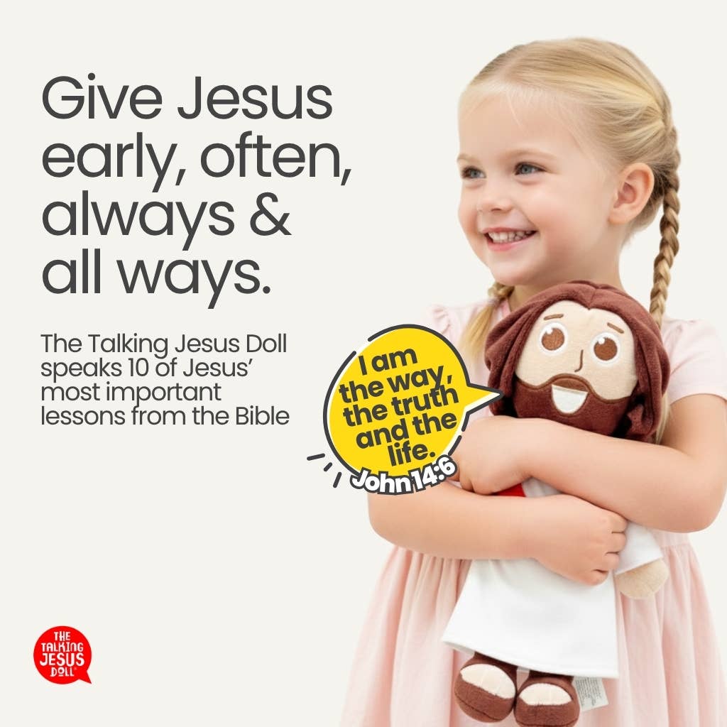The Talking Jesus Doll - Plush Toy Speaks 10 Bible Verses