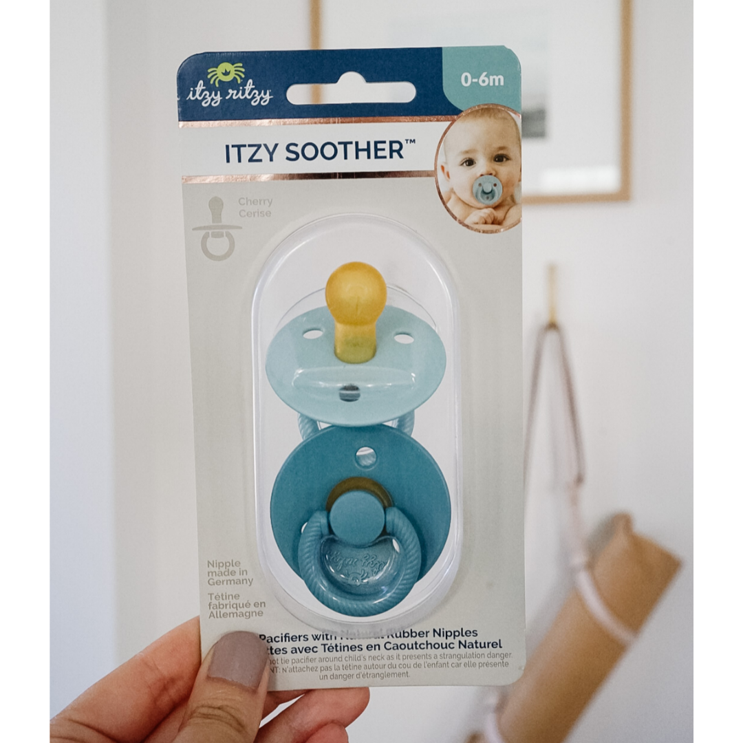 *NEW STYLES* Itzy Soother™ Natural Rubber Paci Sets: Blossom + Rosewood