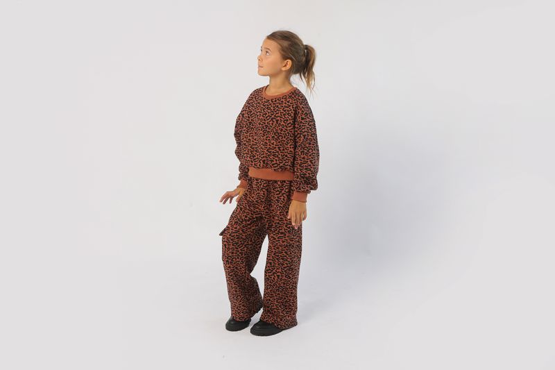 Wide Leg Leopard Pant