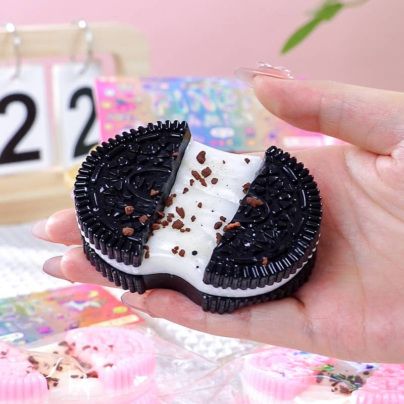 Oreo Squishi Toy Squishy Squeeze Toy Fidget Toy: 1-6.5cm