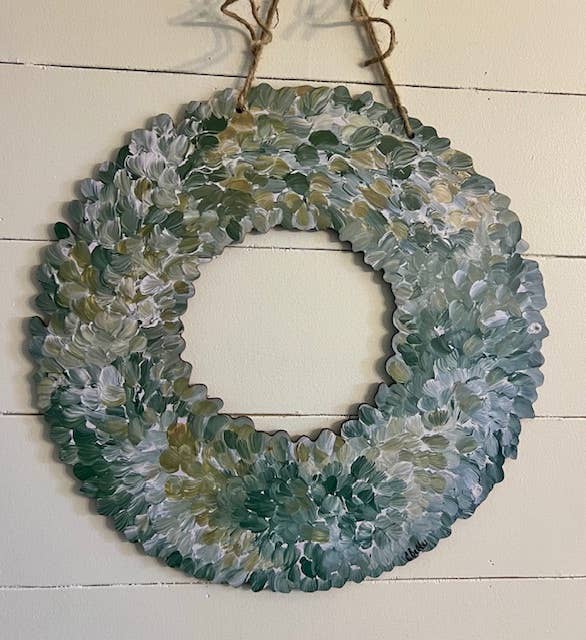 Interchangeable Boxwood Wreath Door Hanger